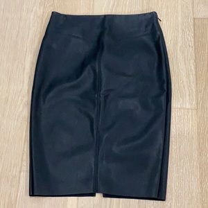 Express faux-leather pencil skirt
